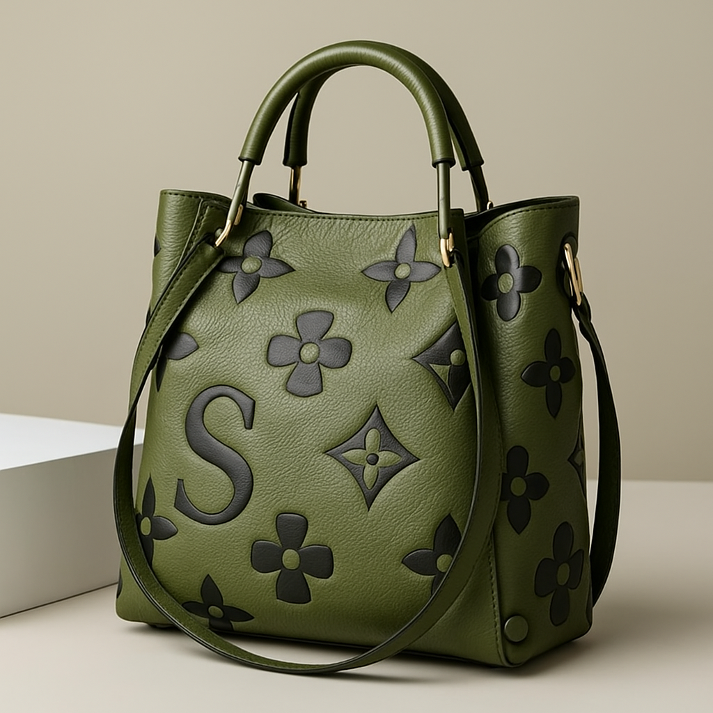 Vellica Floral Leather Handbag