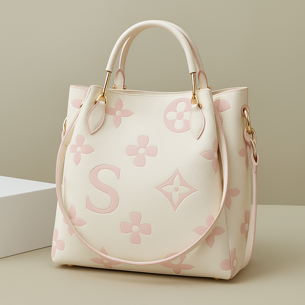 Vellica Floral Leather Handbag