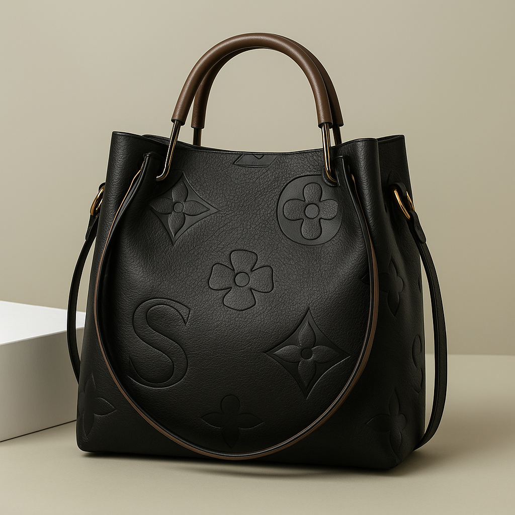Vellica Floral Leather Handbag