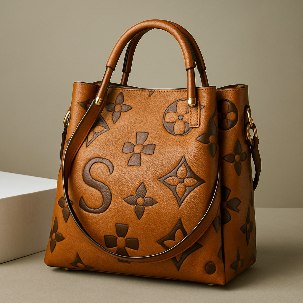 Vellica Floral Leather Handbag